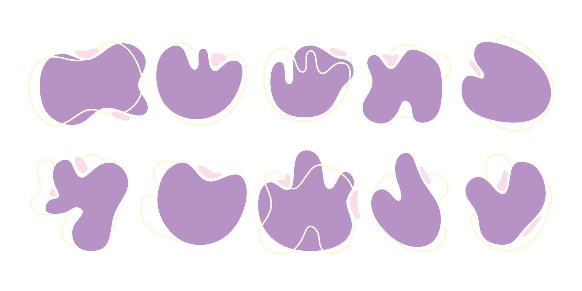 Abstract Blob Shape Illustration vector