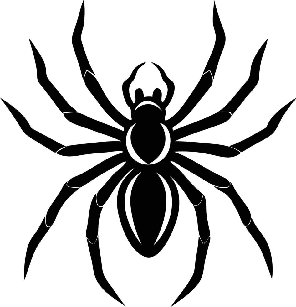 Stealthy Spider Silhouette Available on EPS File vector