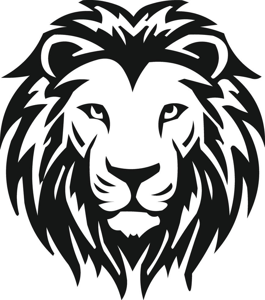 Silhouette Roaring Lion Head Available on EPS File vector