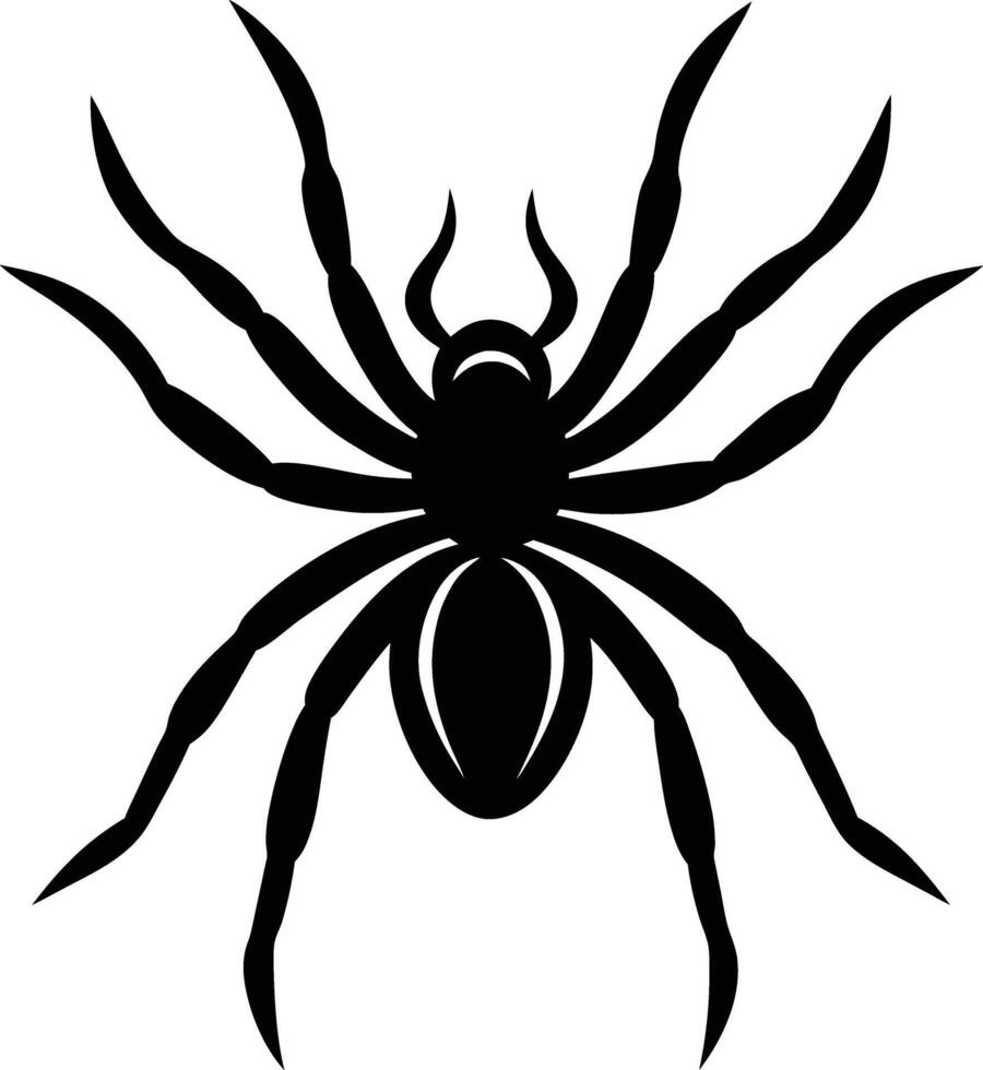 Fierce Spider Silhouette Available on EPS File vector