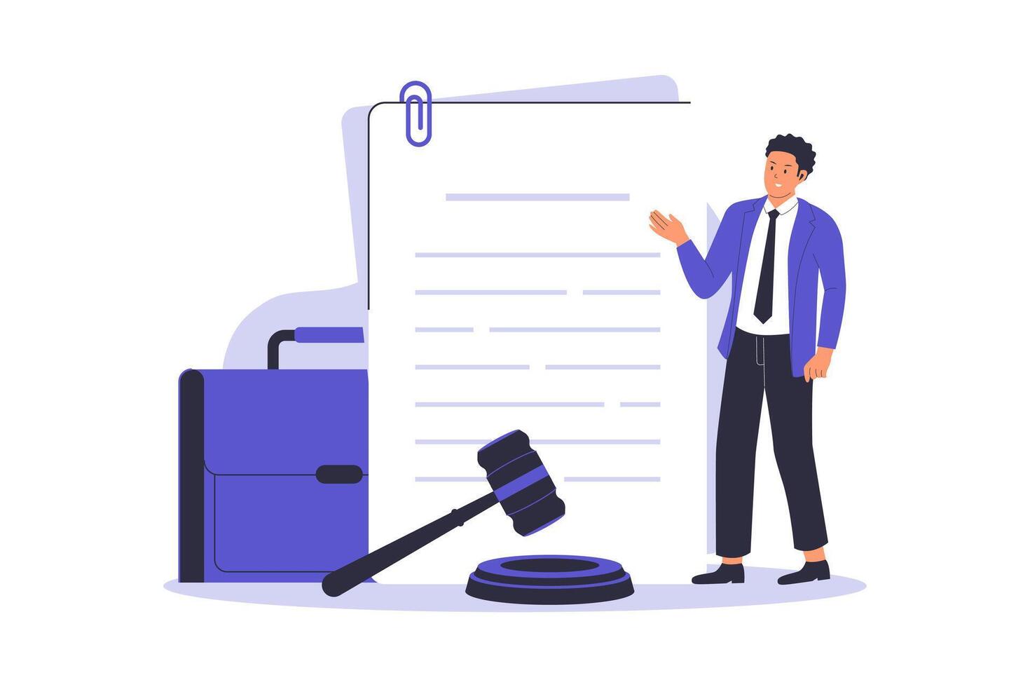 illustration of legal document paper vector