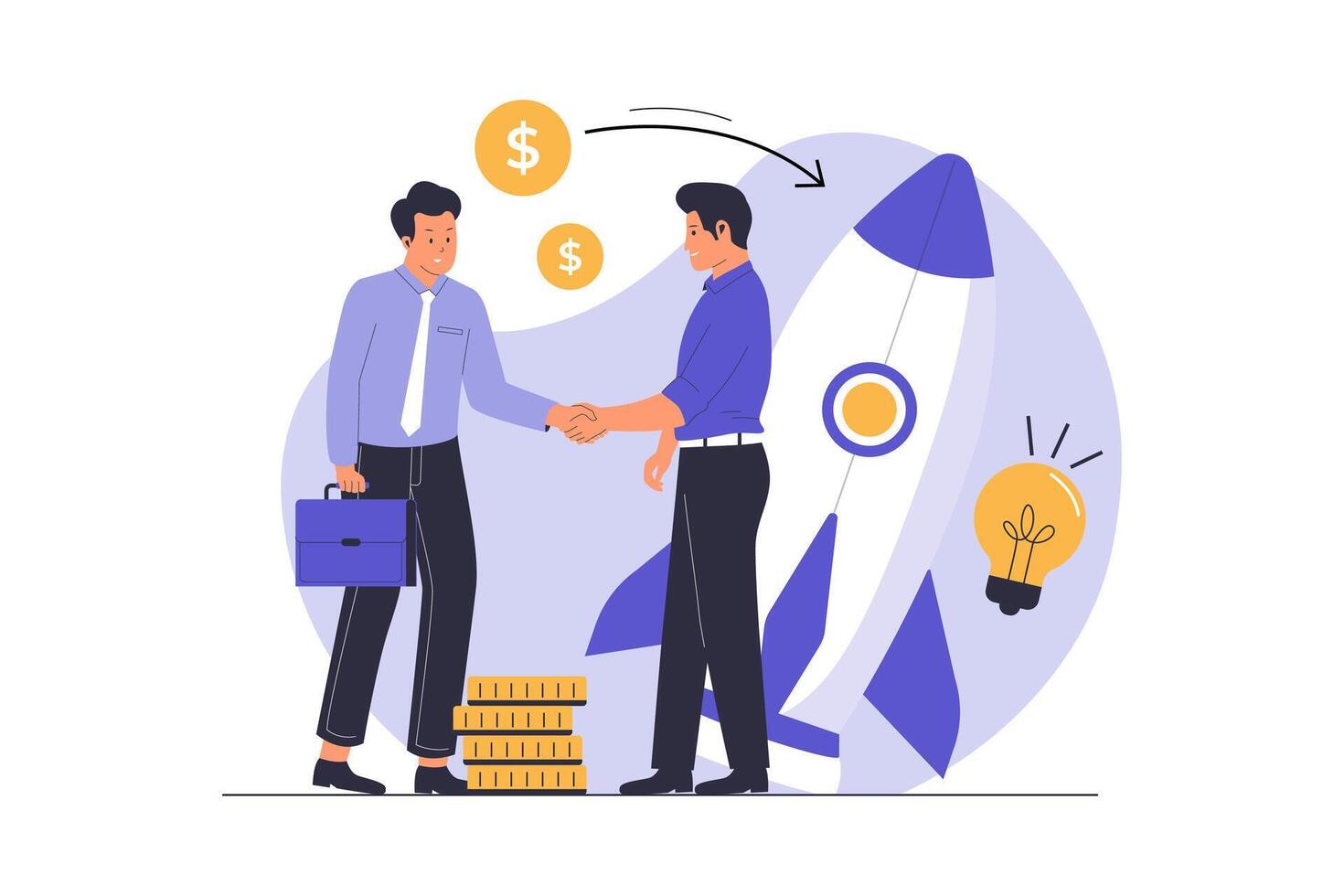 illustration of venture capital concept vector
