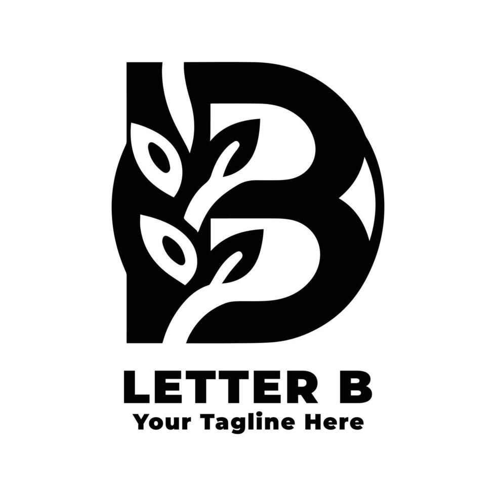 Simple Letter B Logo Illustration Design vector