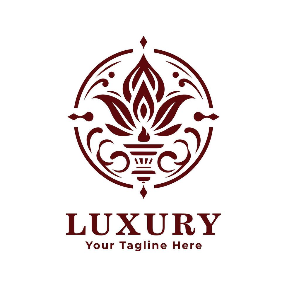 Simple Logo Luxury Illustration Design vector