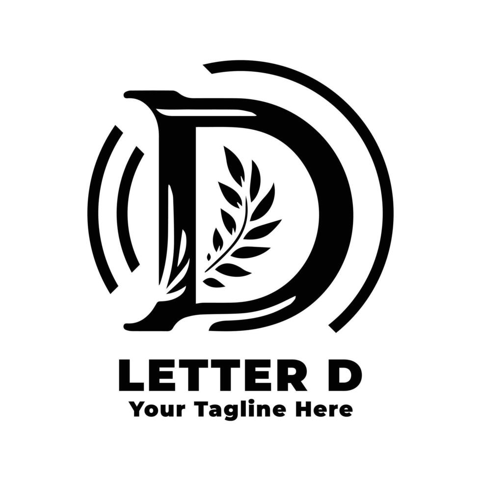 Letter D Logo Simple Design Illustration vector