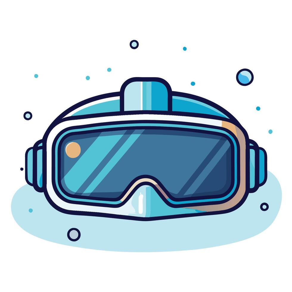 VR glasses line icon vector