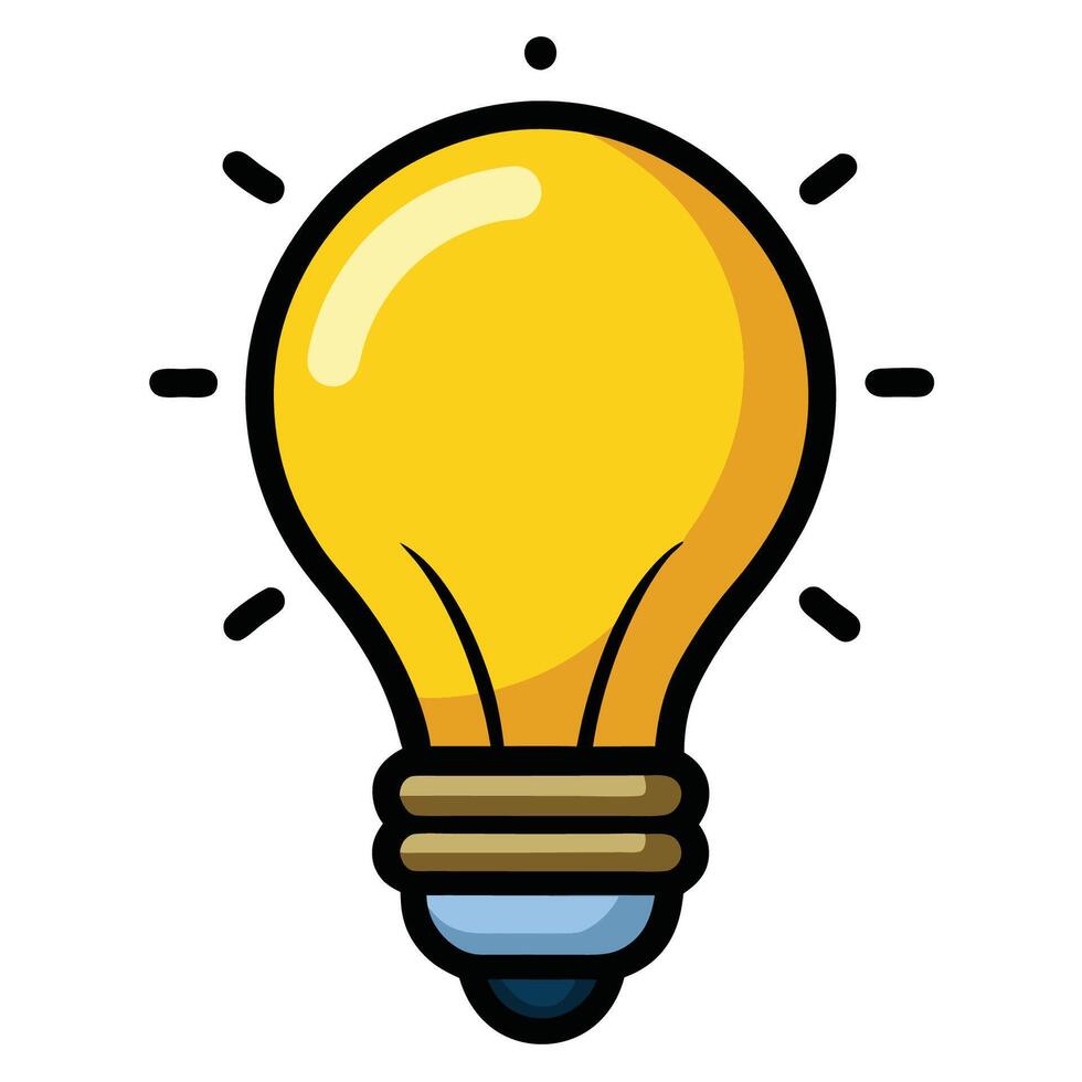 light bulb icon or Light bulb idea vector