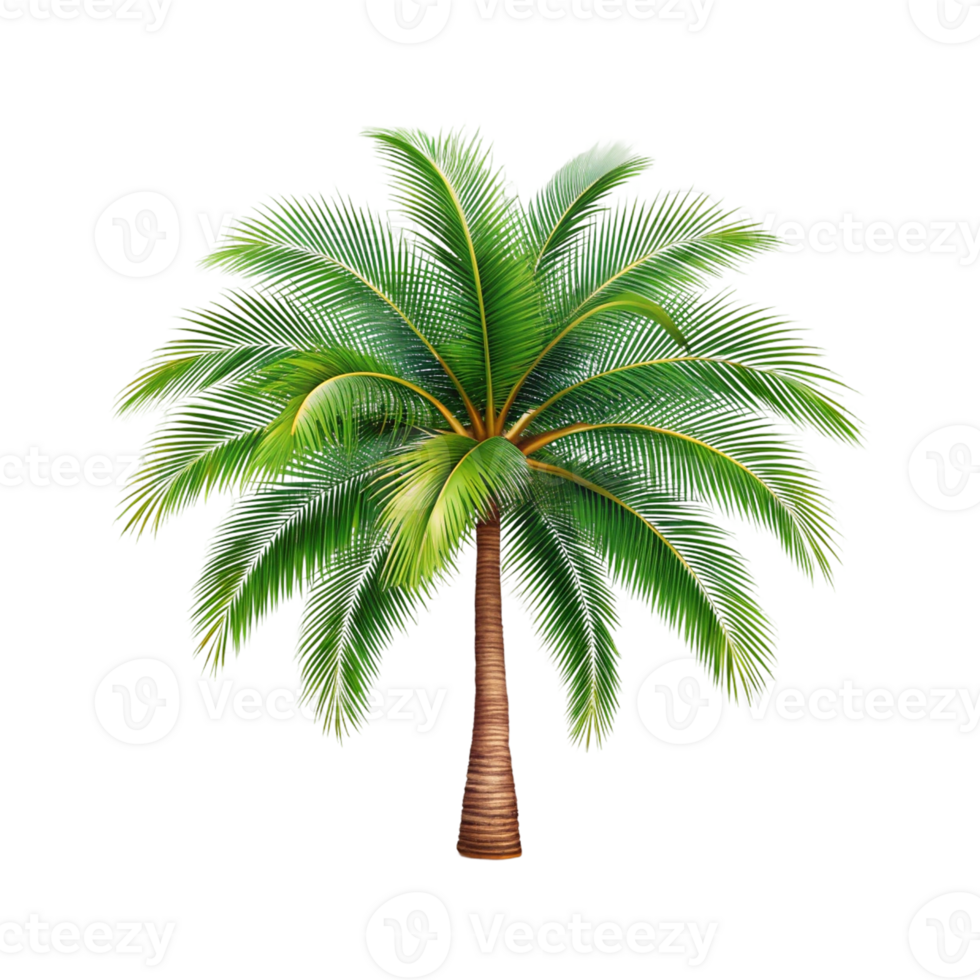 A palm tree isolated on transparent background png