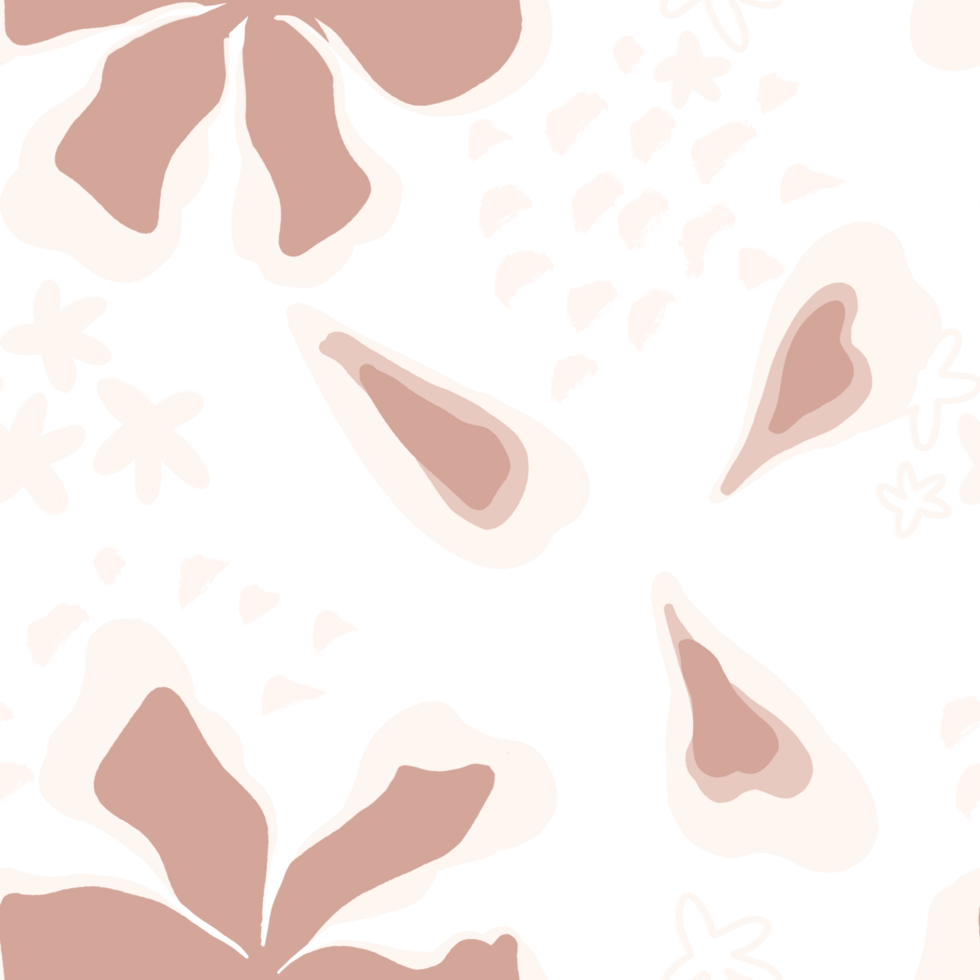 A black and white floral pattern with pink flowers png