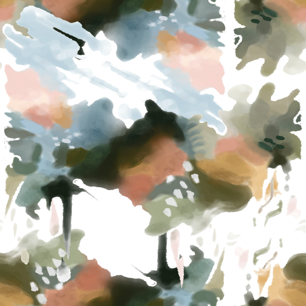 A digital painting of a camouflage pattern png