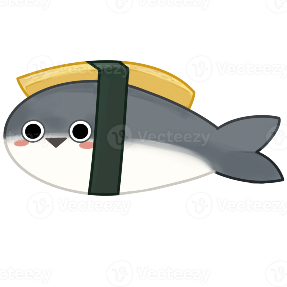 sushi fish smile so care png