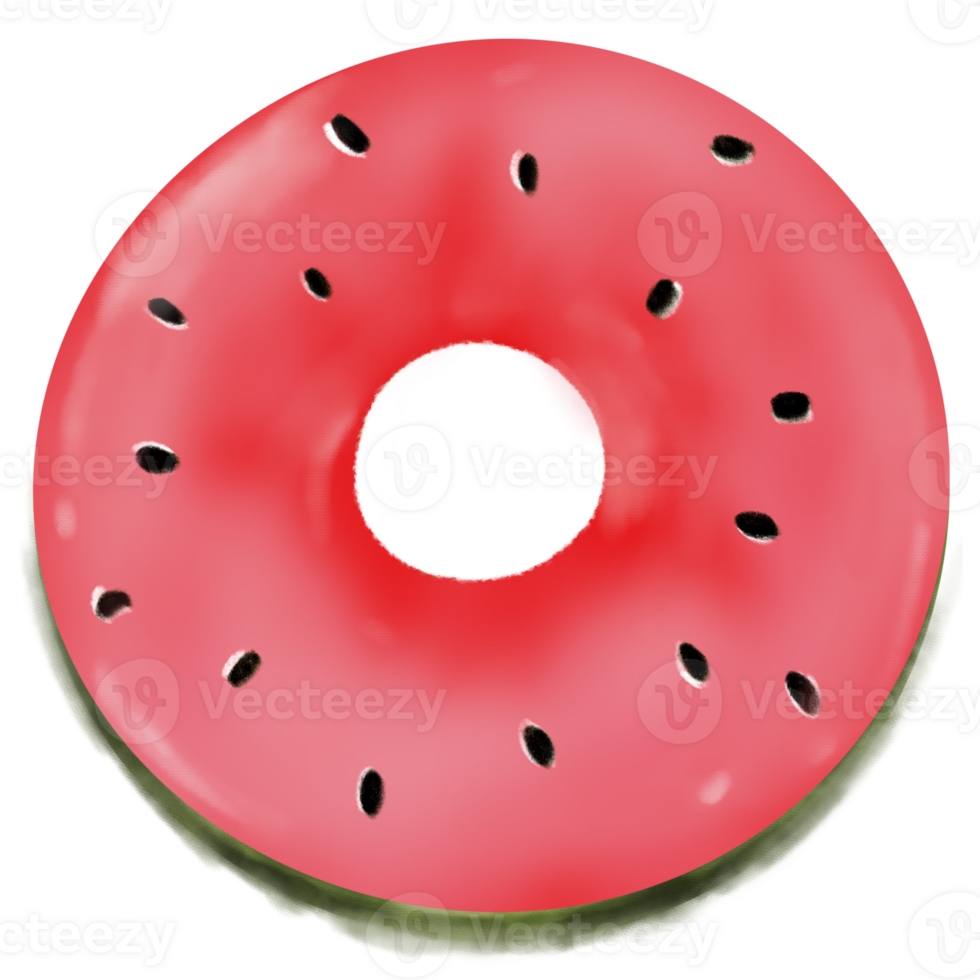 Pink sweet donut for you png