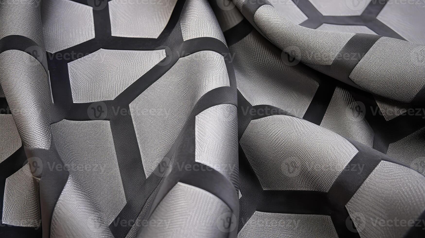 hexagons grey geometric photo