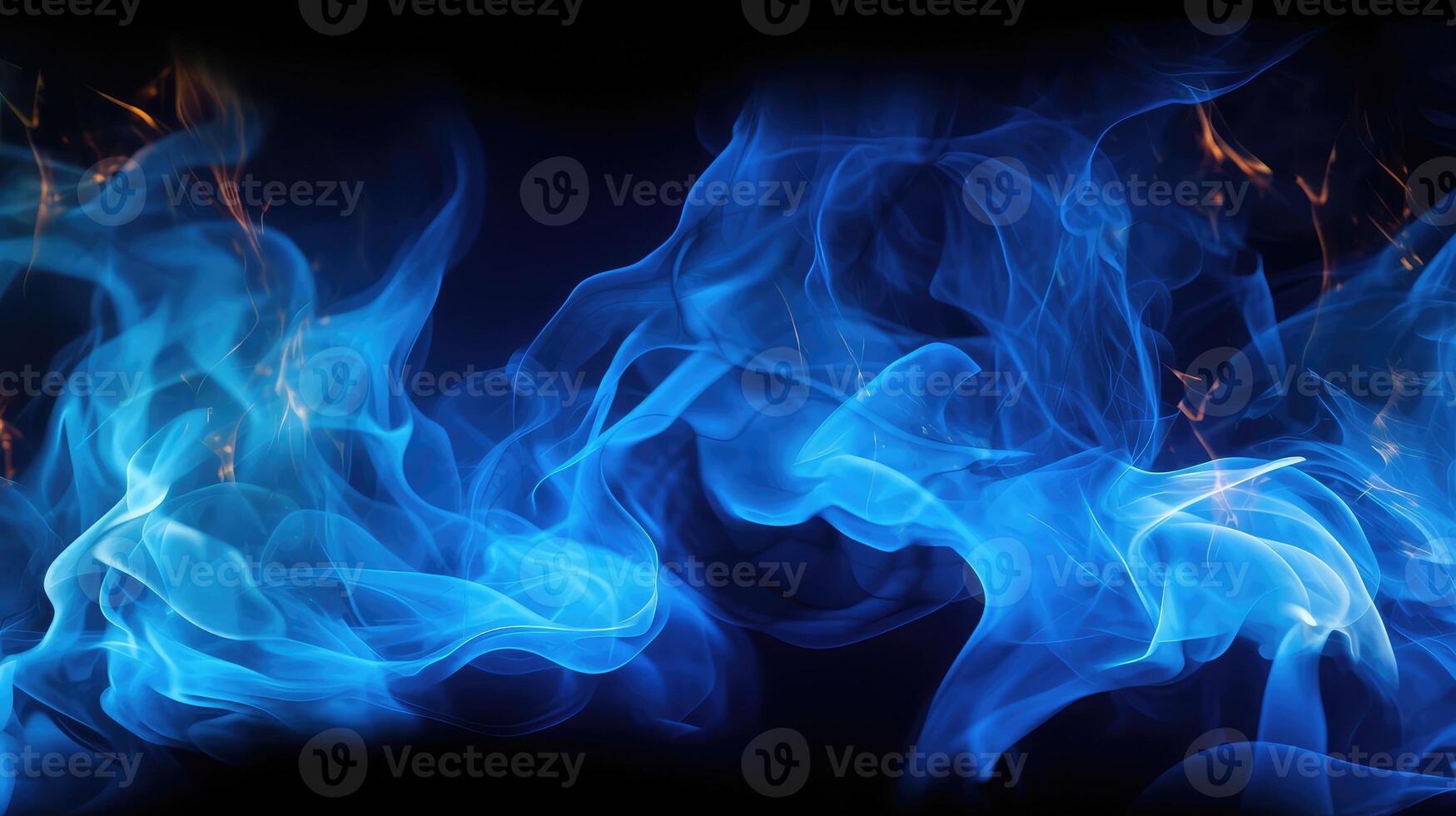 gracefully blue flame background photo