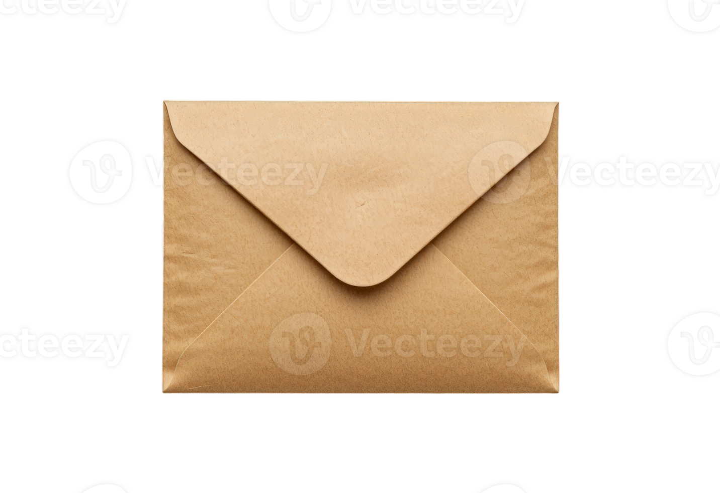 A classic brown envelope on a black background, perfect for representing mail, communication, or delivery services. Transparent background png