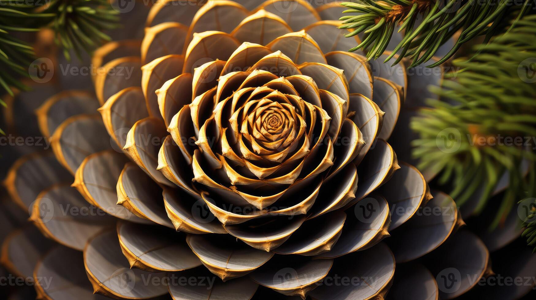 pinecone golden ratio nature photo
