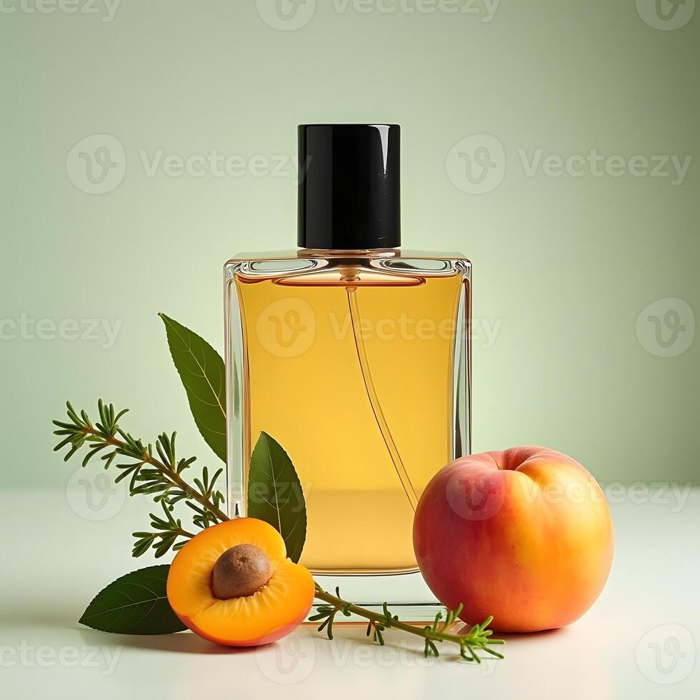 Seductive Symphony Unveiling a Fragrant Fusion of Apricot, Juniper Berry, Green Tea, Mimosa, Carnation, Guaiac Wood, and Vetiver photo