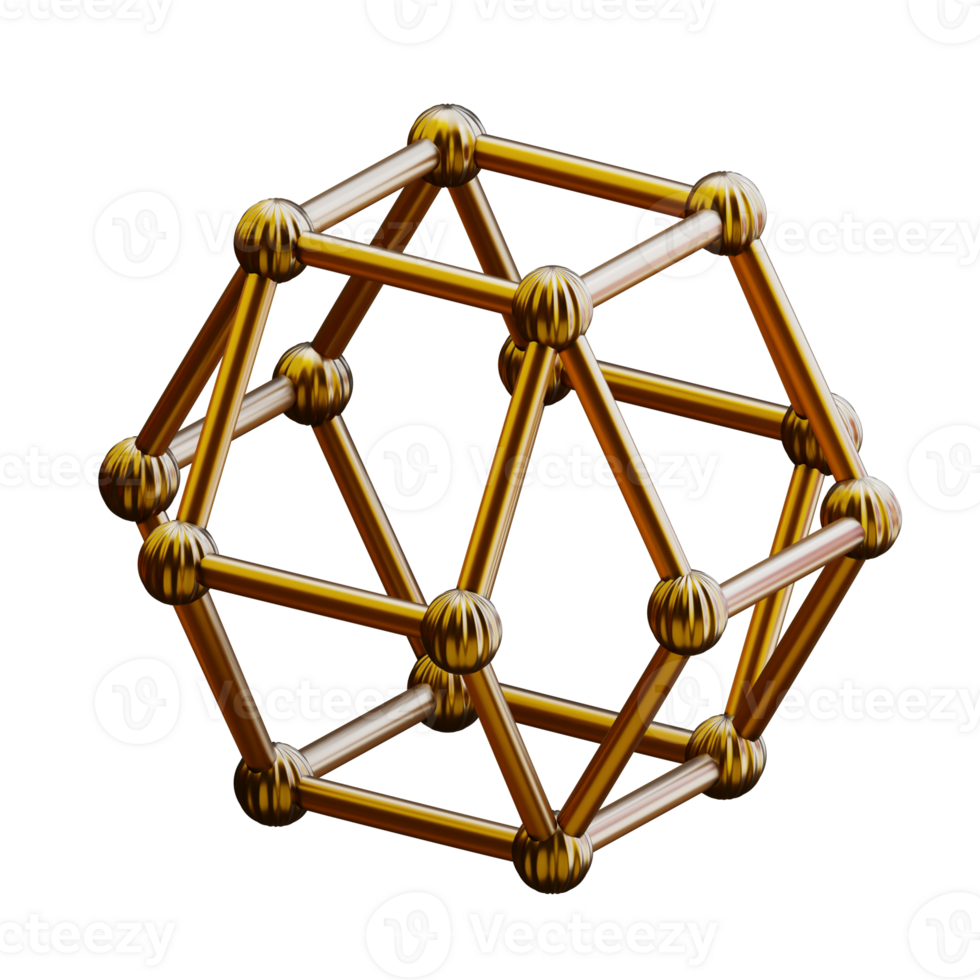 Polygon Shape 3D Icon png