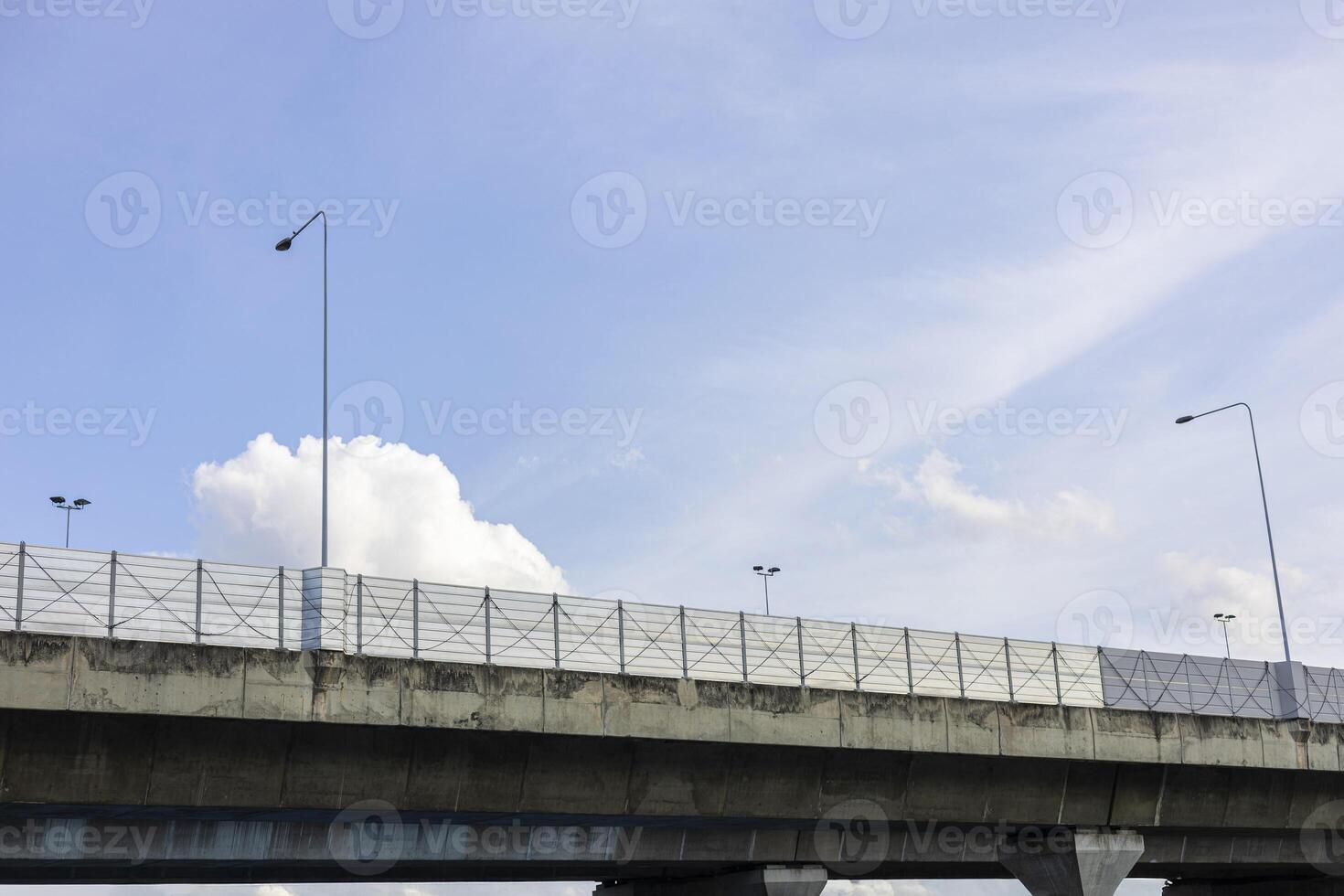 Thailand Expressway Piers And Floorboards Seen From Below photo