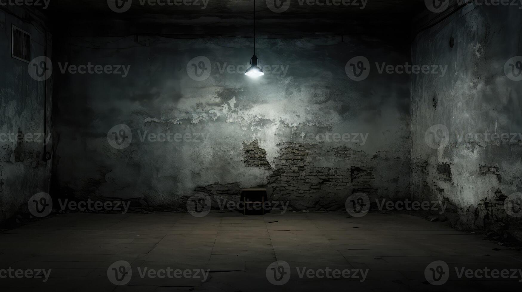 solitary empty dark room photo