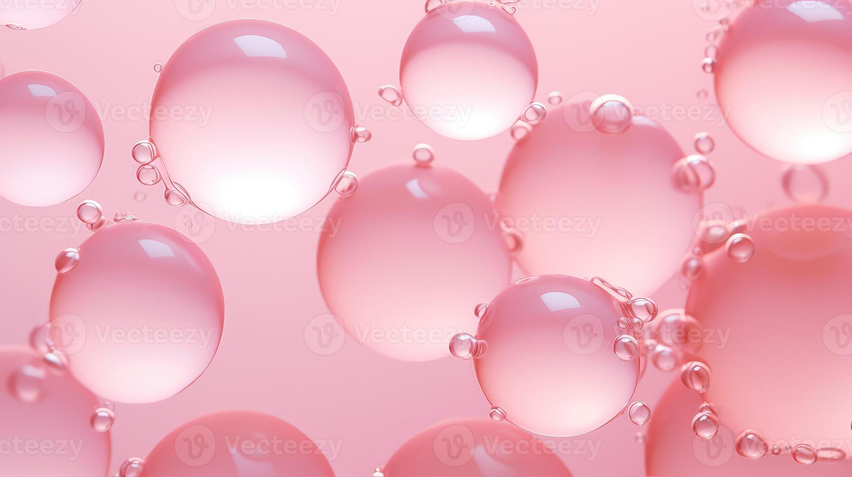 greeting pink bubbles background photo