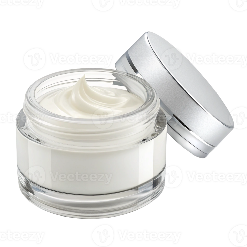 Open Jar of Moisturizing Cream png