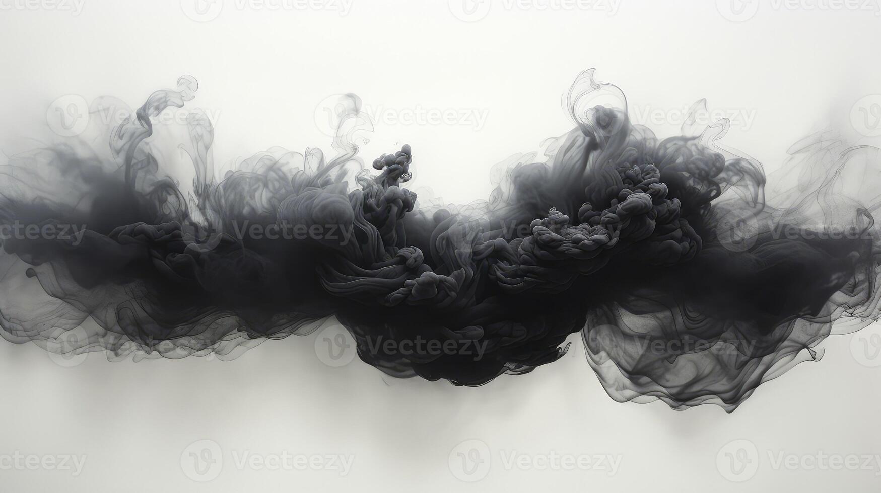 fluidity black ink in water photo