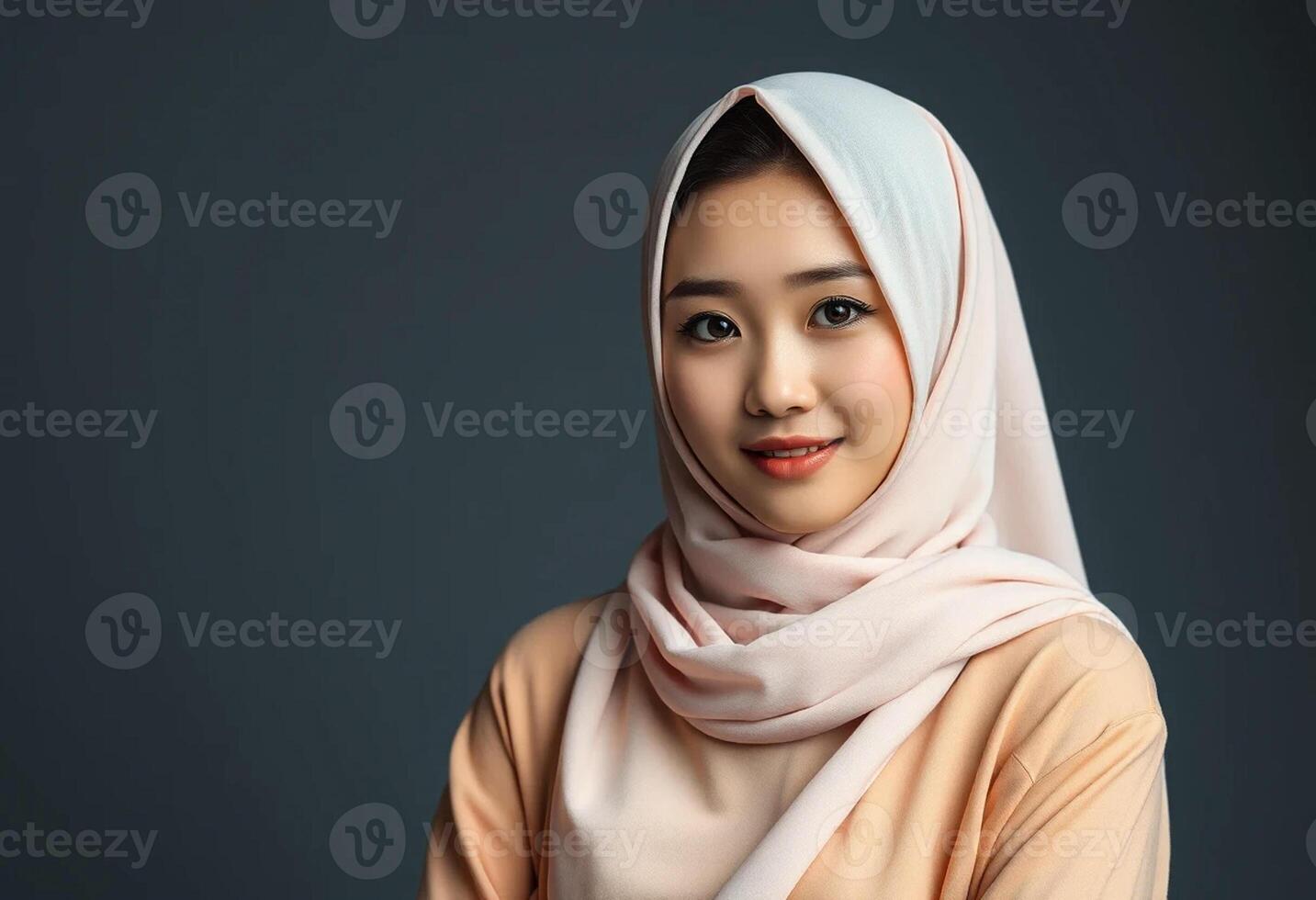 Beautiful asian woman wearing hijab photo