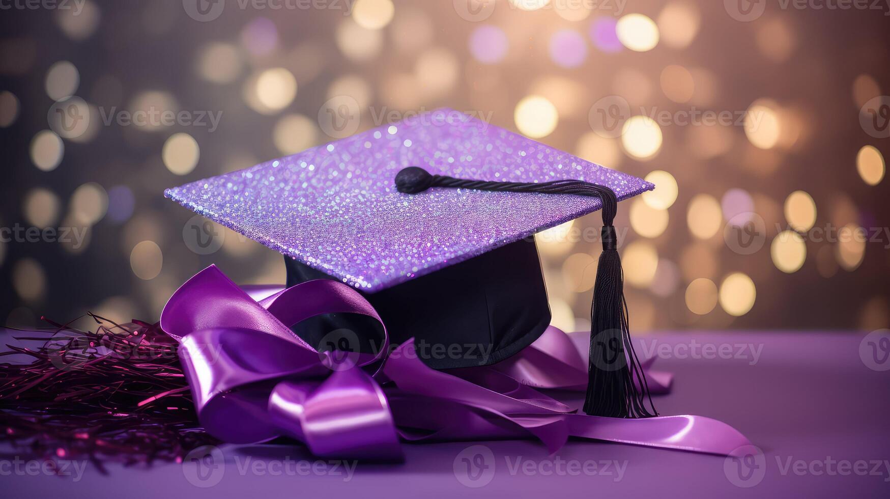 books purple graduation photo