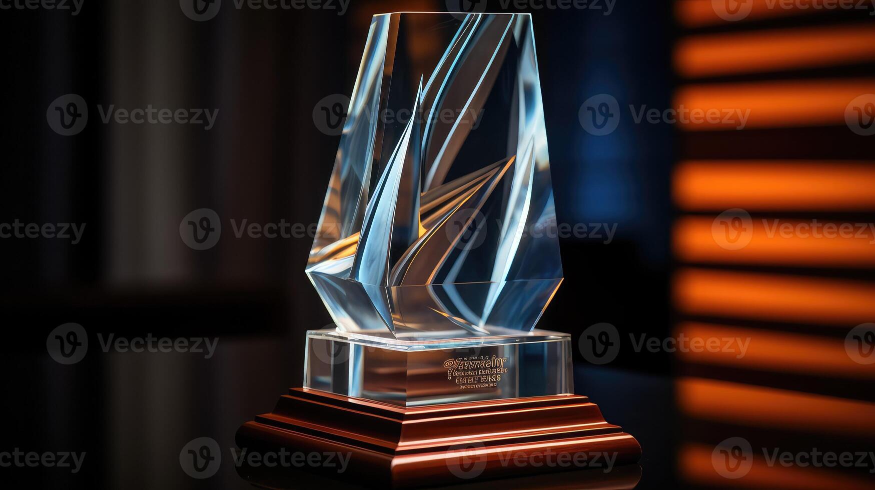 trophy acrylic glass photo
