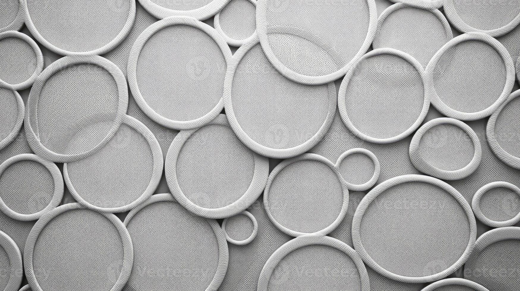 circles grey geometric pattern photo