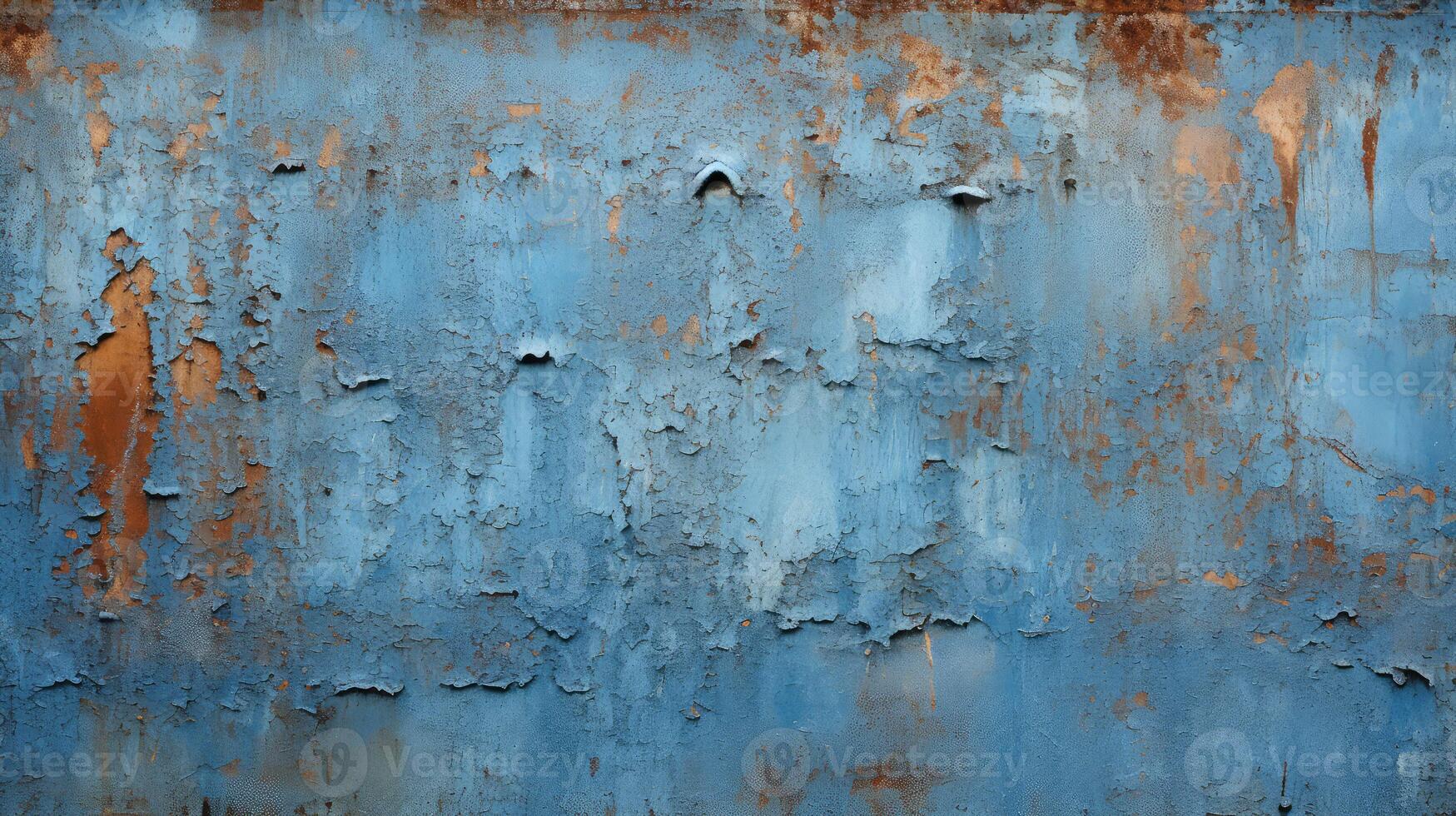 weathered blue rust photo