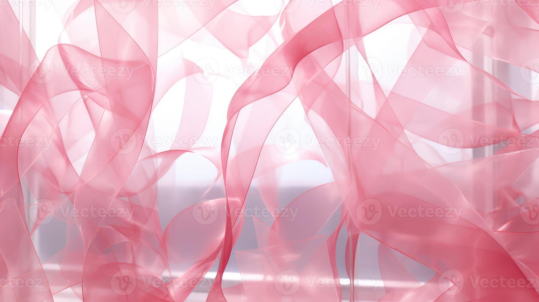 glass pink ribbon pattern photo