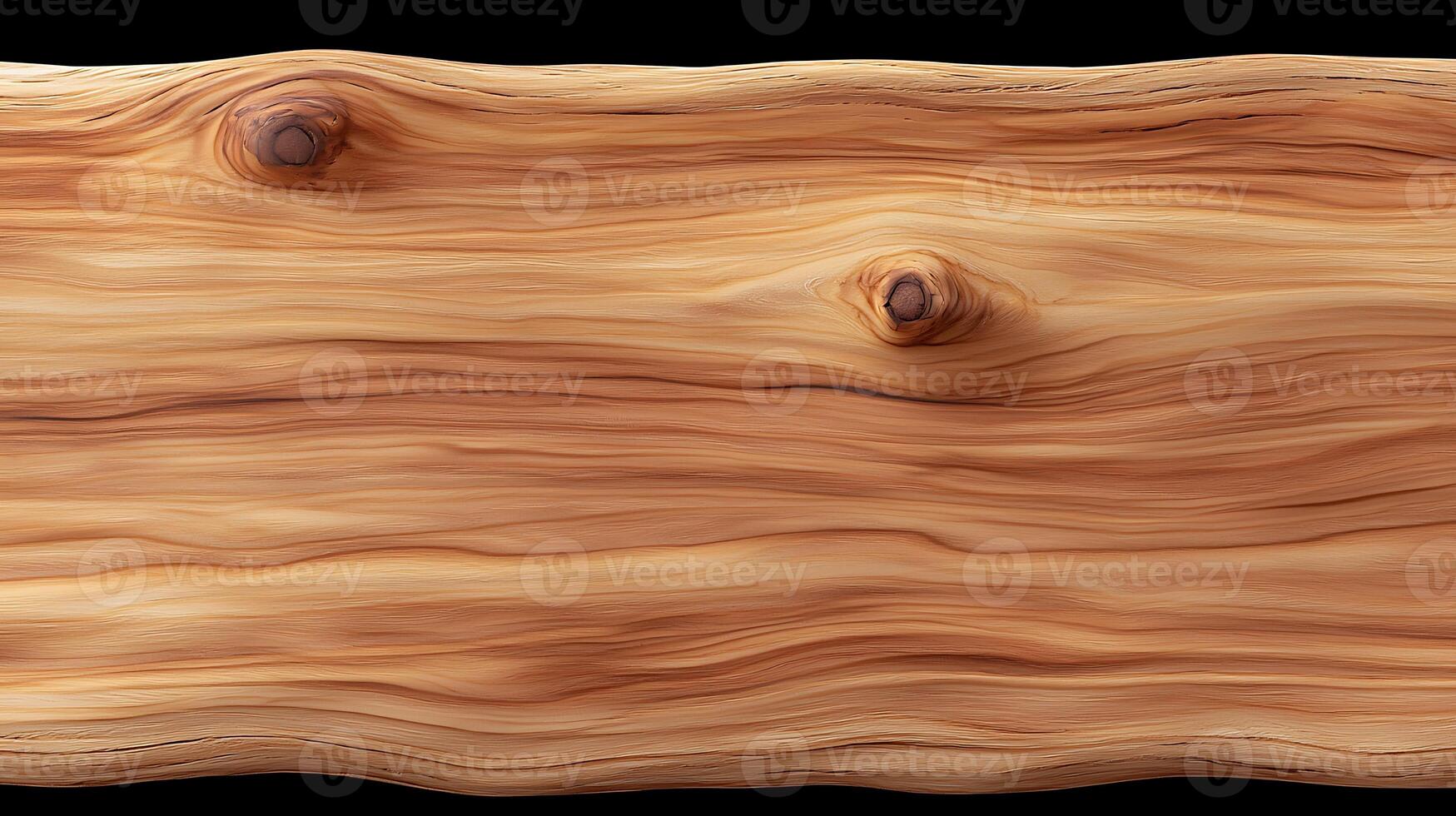 Close-up view of a textured wooden plank showcasing natural grain patterns and knots photo
