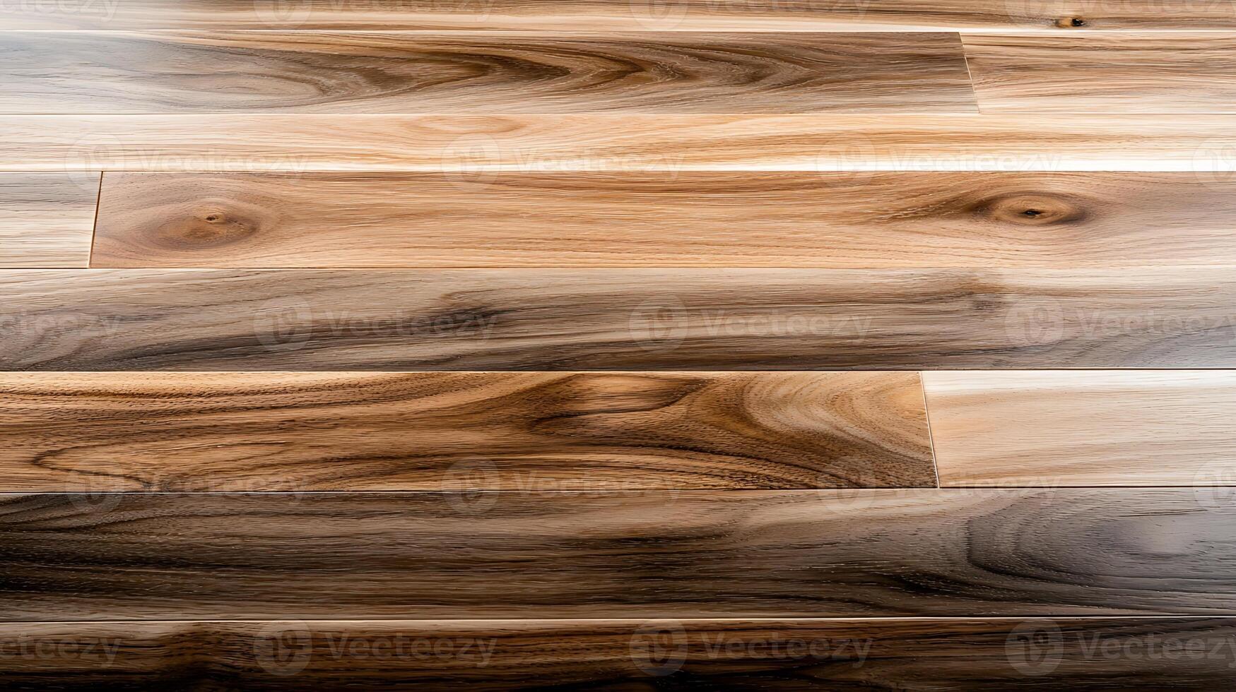 Close-up view of polished wooden flooring showcasing natural grain patterns and textures photo
