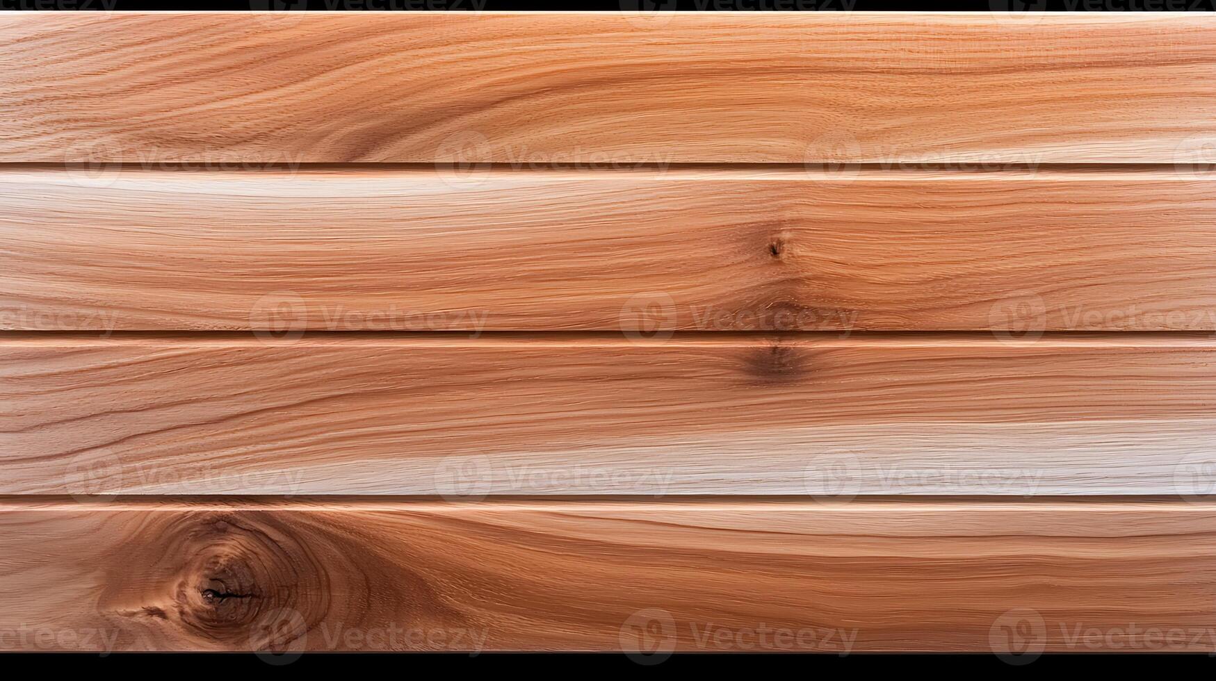 Close-up view of polished wooden planks showcasing natural grain patterns and textur photo