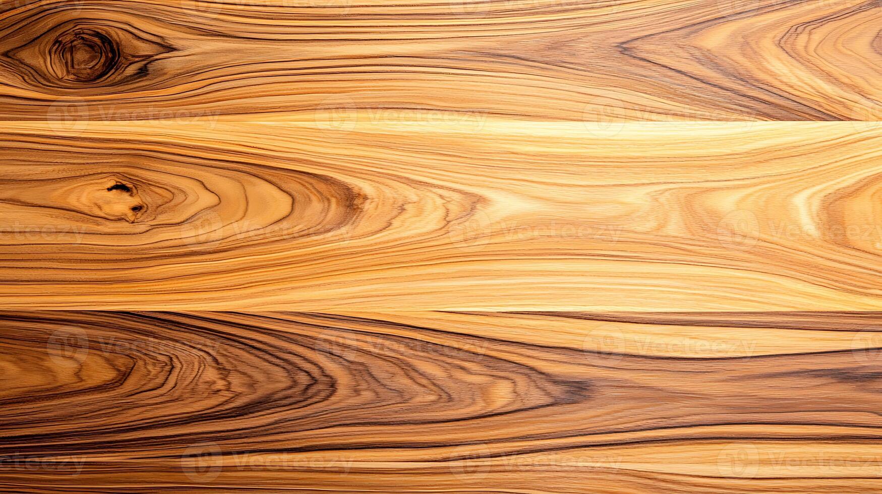 Close-up view of polished wooden surface showcasing intricate grain patterns and textures photo