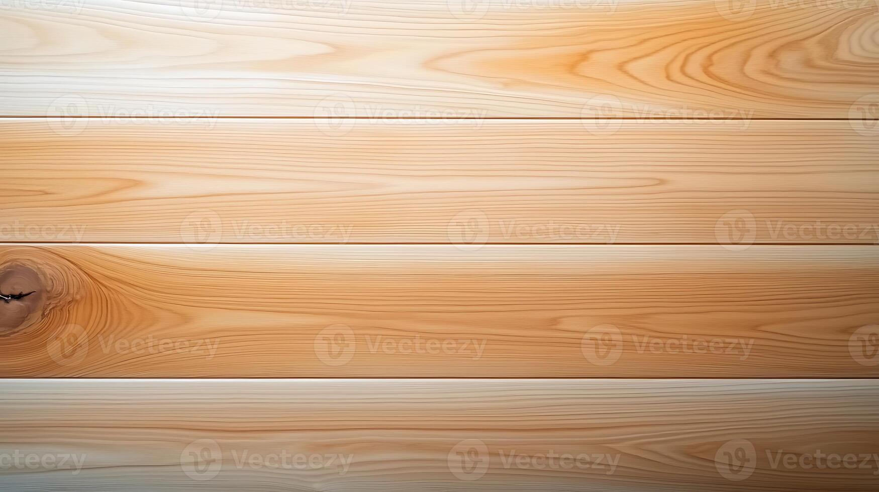 Close-up view of smooth wooden planks showcasing natural grain patterns and warm tones photo