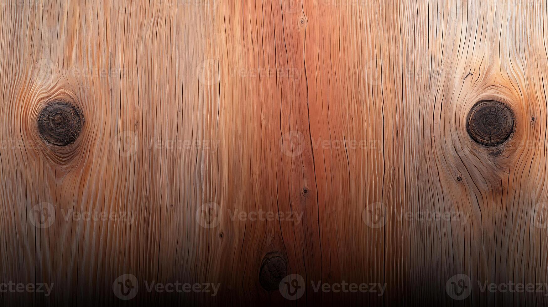 Close-up view of textured wooden surface showcasing natural grains and knots, ideal for backgrounds photo