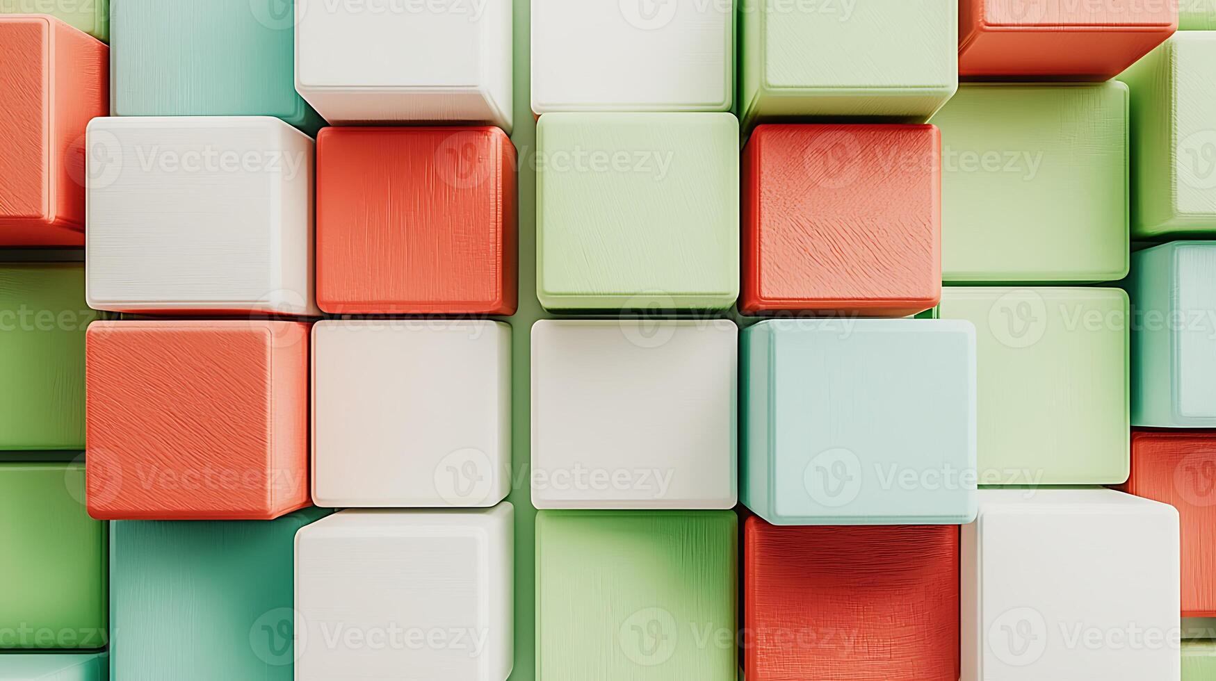 Colorful arrangement of geometric blocks showcasing a playful design in a vibrant setting photo