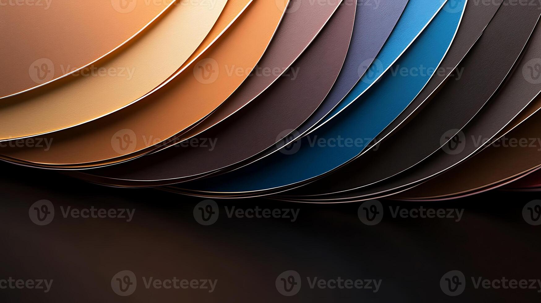 Colorful arrangement of paint swatches showcasing various hues and textures for design inspiration photo