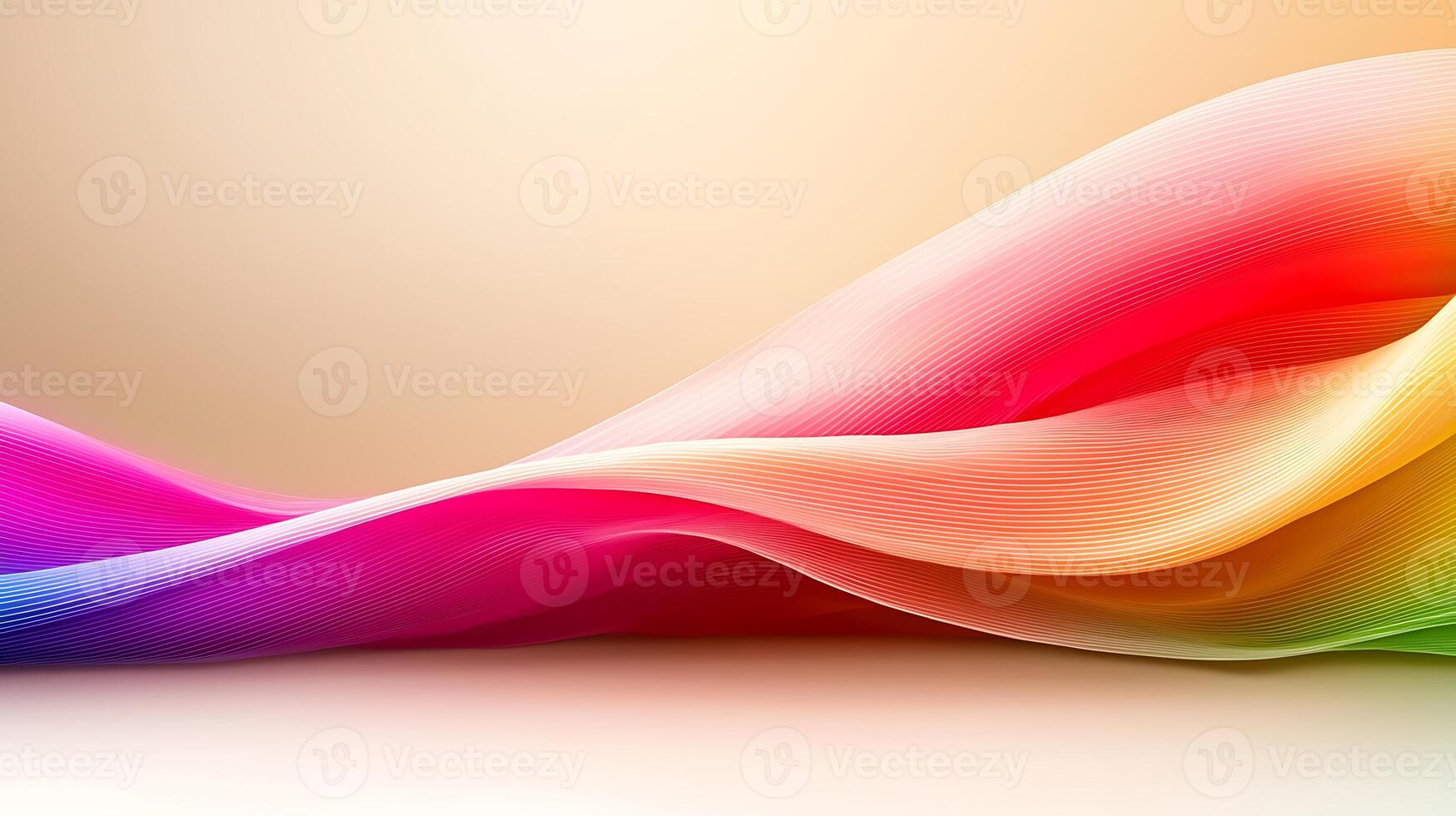 Colorful flowing waves create a vibrant abstract background, evoking movement and energy photo