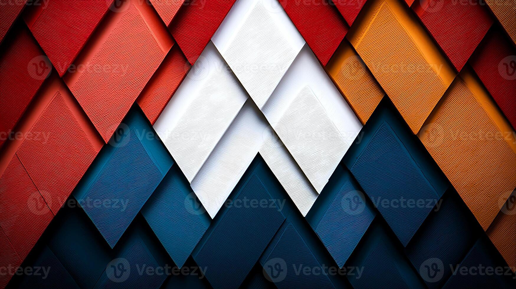 Colorful geometric patterns of layered materials creating a dynamic visual texture photo