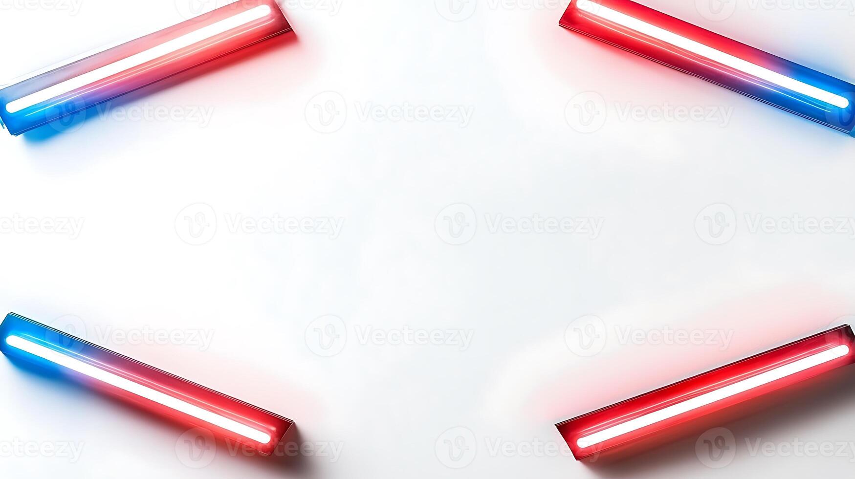 Colorful light bars arranged in a square pattern on a white background, creating a vibrant visual effect photo