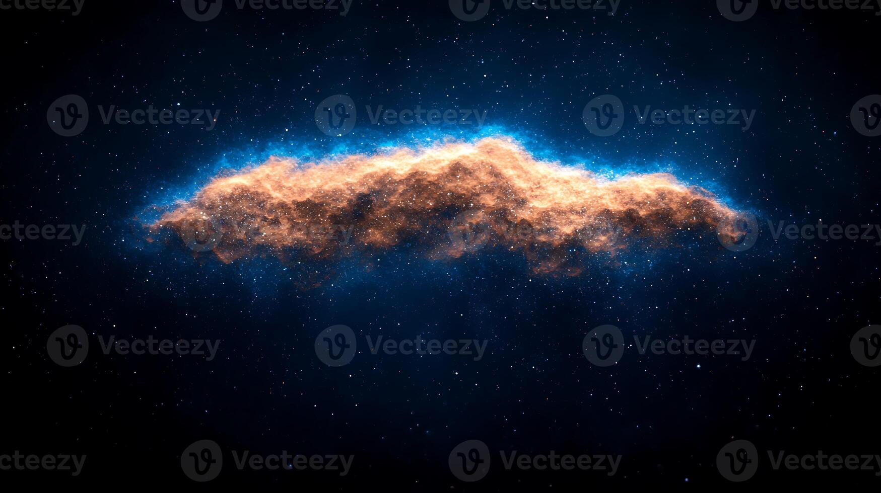 A cloud in the sky with stars photo