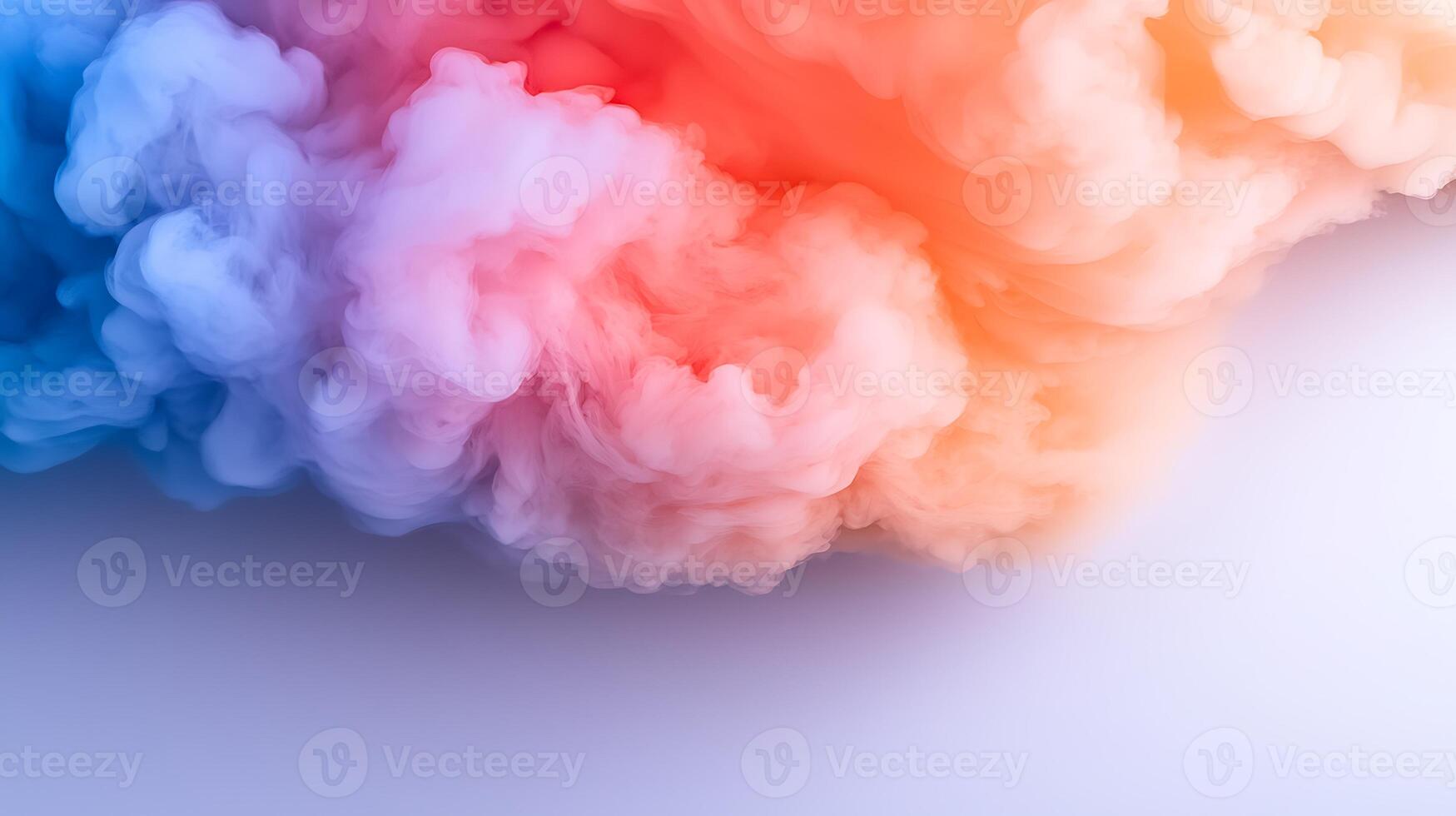 Colorful smoke swirling in the air, creating a vibrant abstract background effect photo