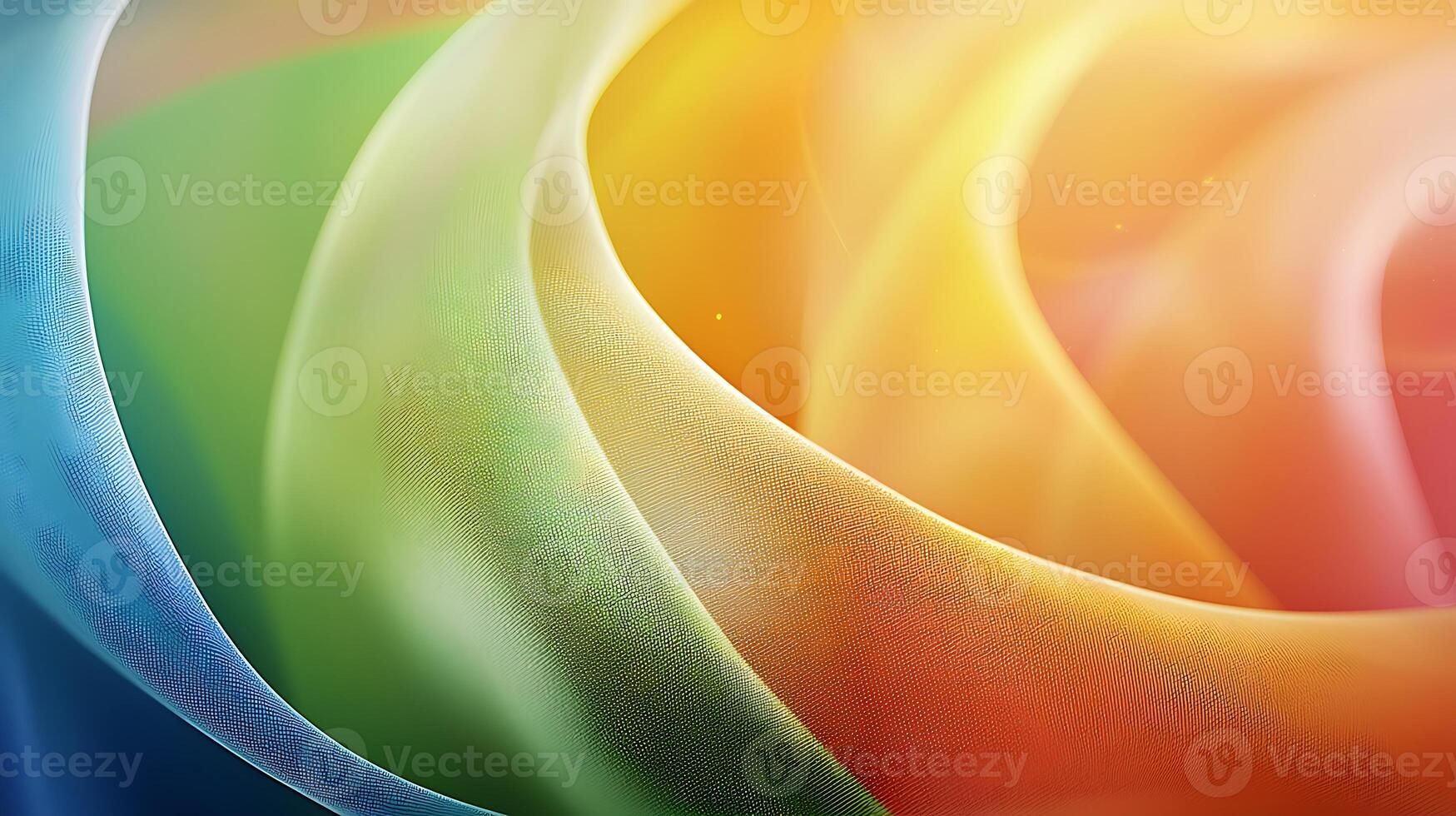 Colorful swirling fabric textures creating a vibrant abstract background with soft gradients photo