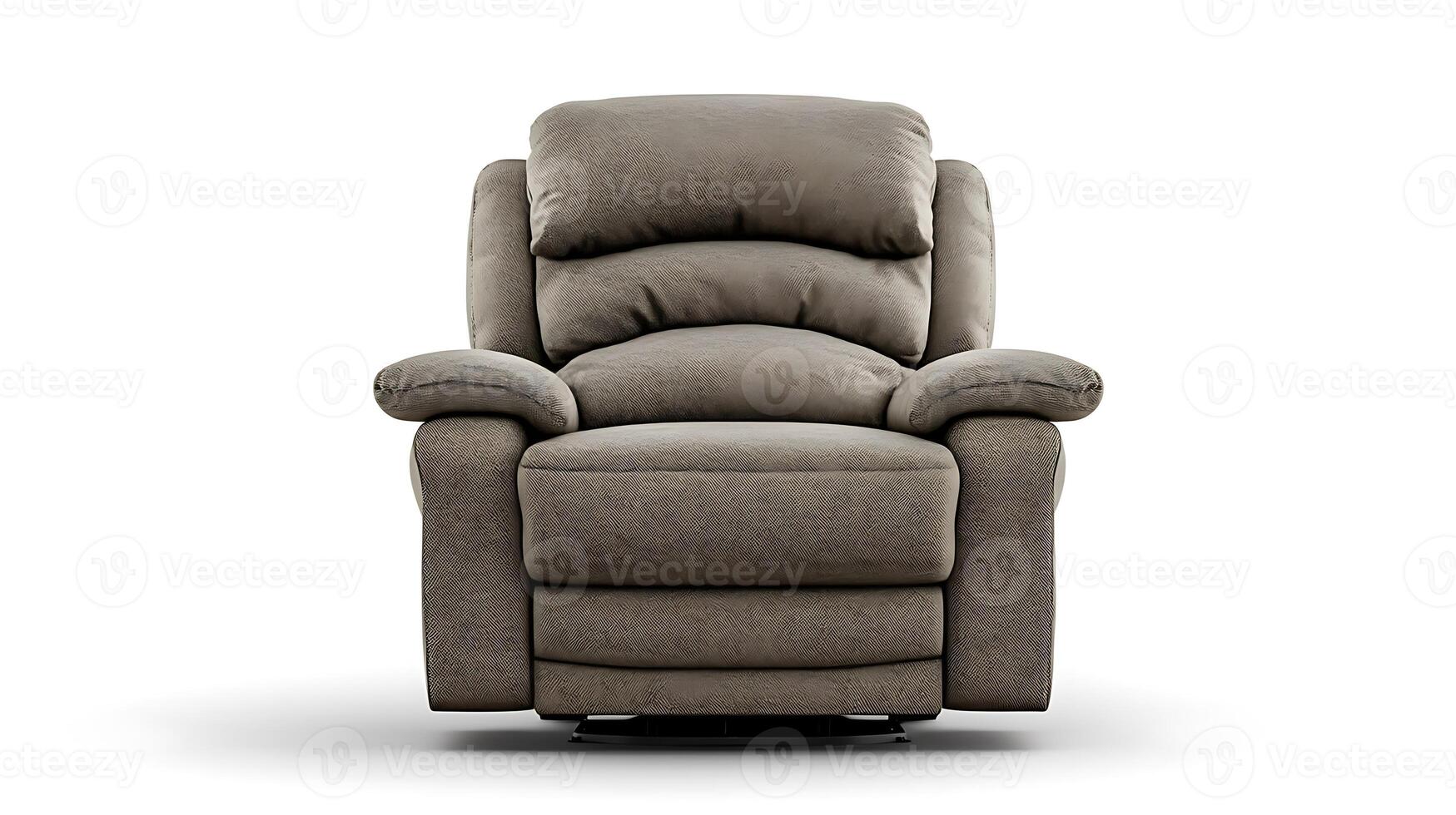 Comfortable recliner chair in a minimalist setting, showcasing soft fabric and ergonomic design photo