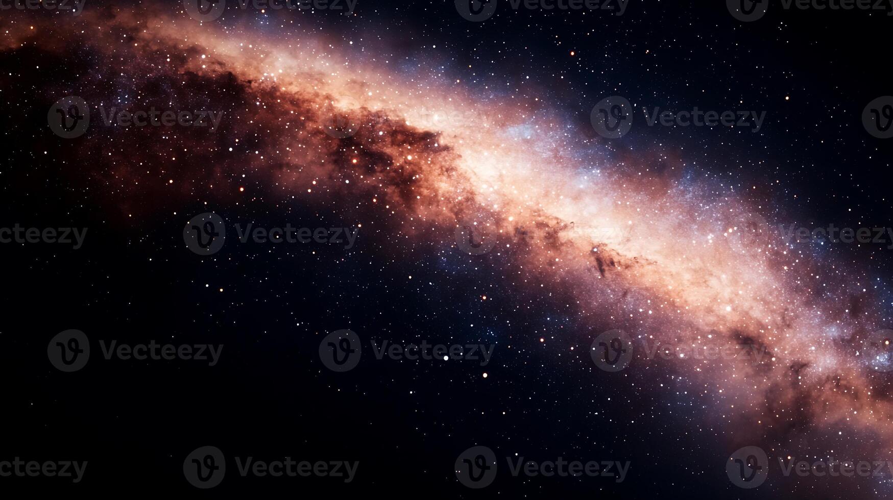 Stunning view of a spiral galaxy with vibrant colors against a dark cosmic background photo