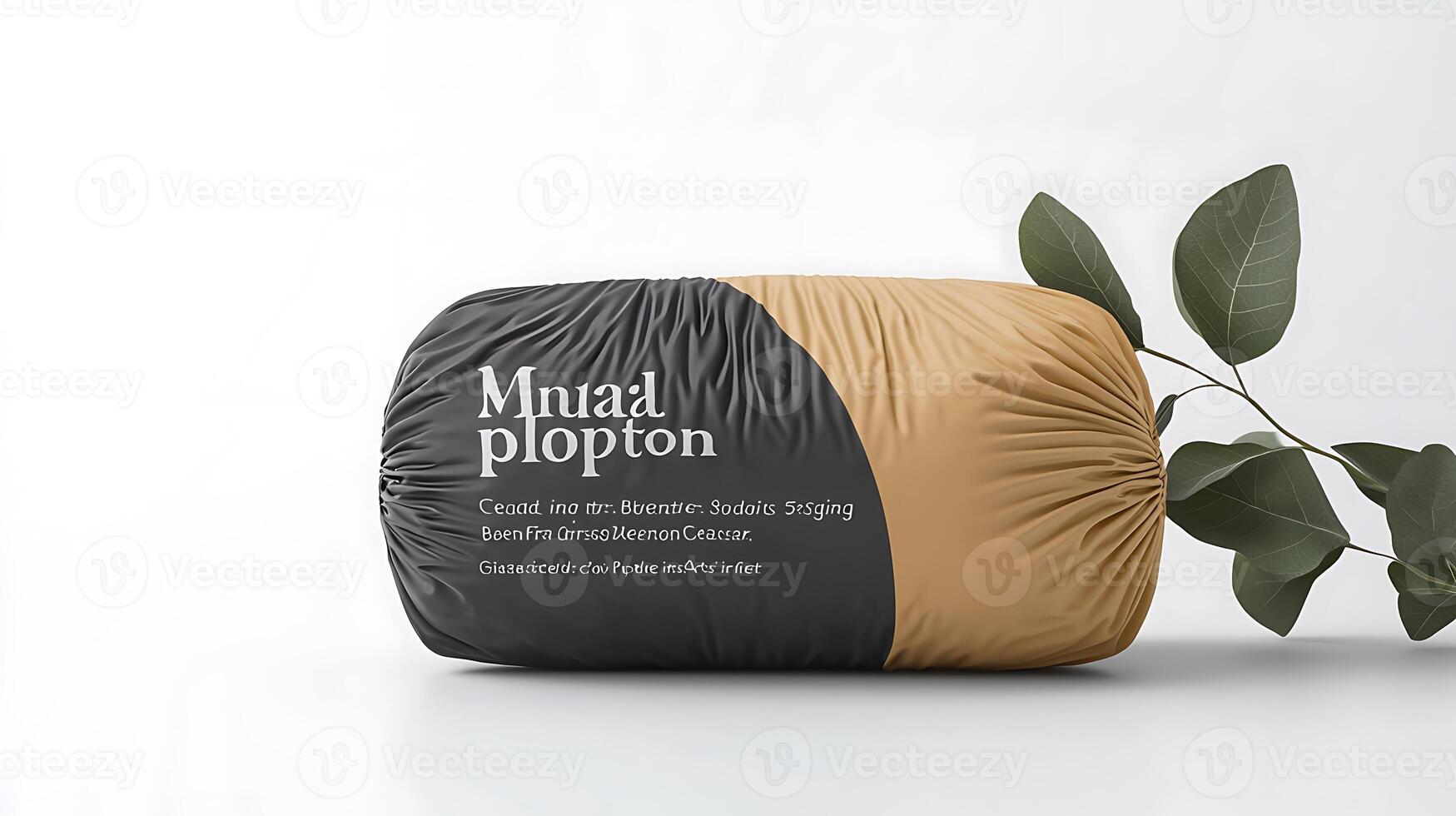 Stylish and modern packaging for a product, featuring a minimalist design with natural elements photo